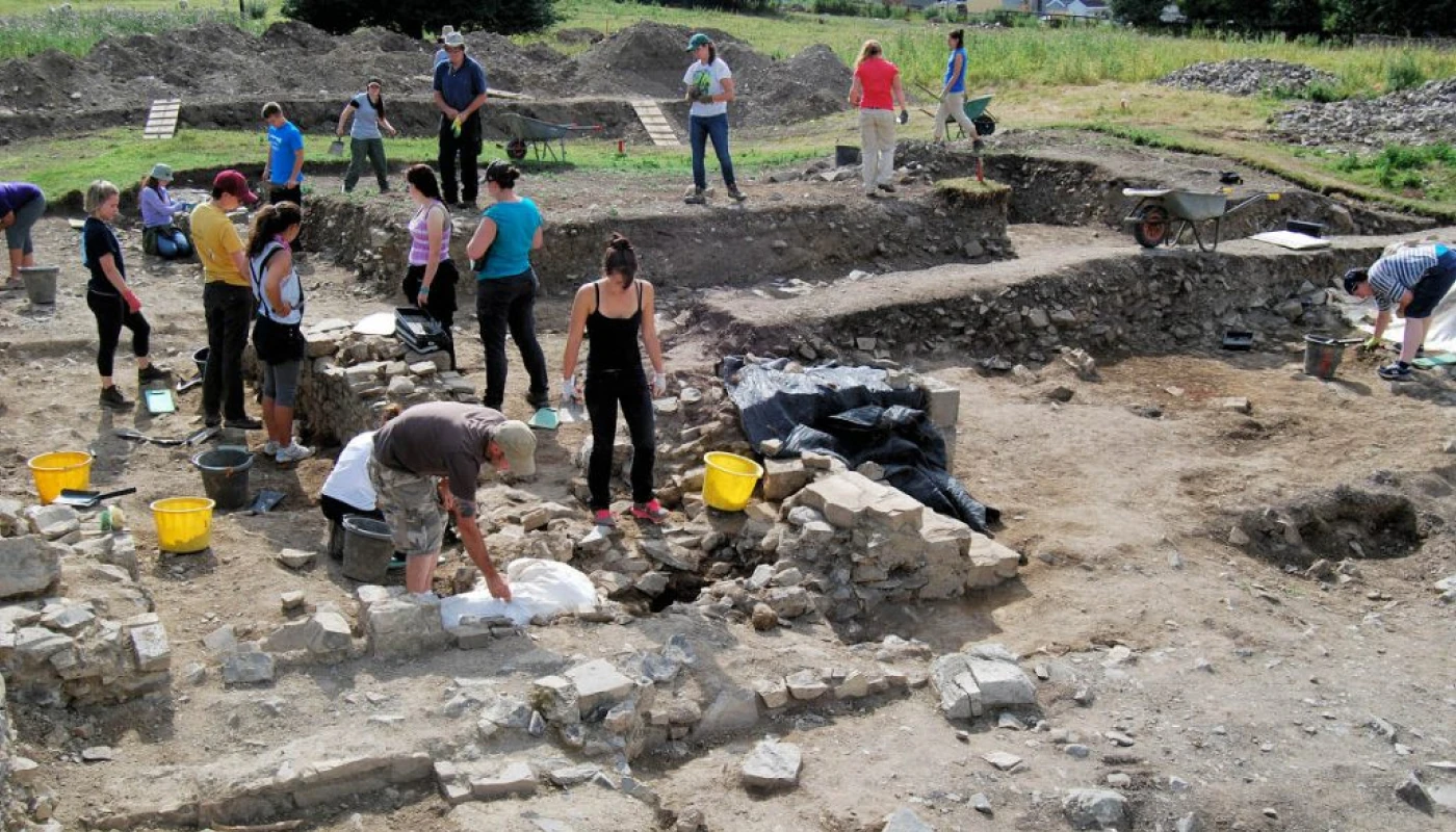 Cutting 6. Blackfriary excavations, Trim, Co. Meath.