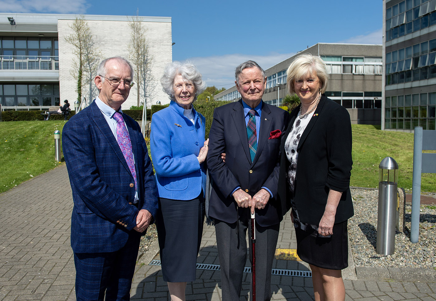 Dr Diarmuid O'Callaghan, DkIT President, MaryAnn & General John de Chastelain, Dr. Sheila Flanagan, Vice President for Academic Affairs & Registrar