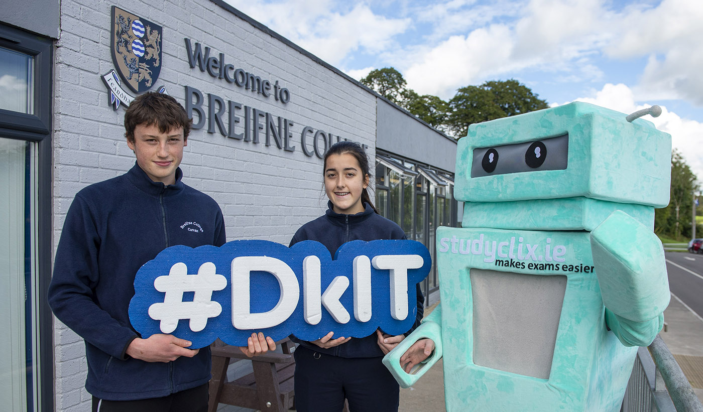 Dean Sherlock, 6th year, Maria Smyth, 6th year Breifne College, Cavan