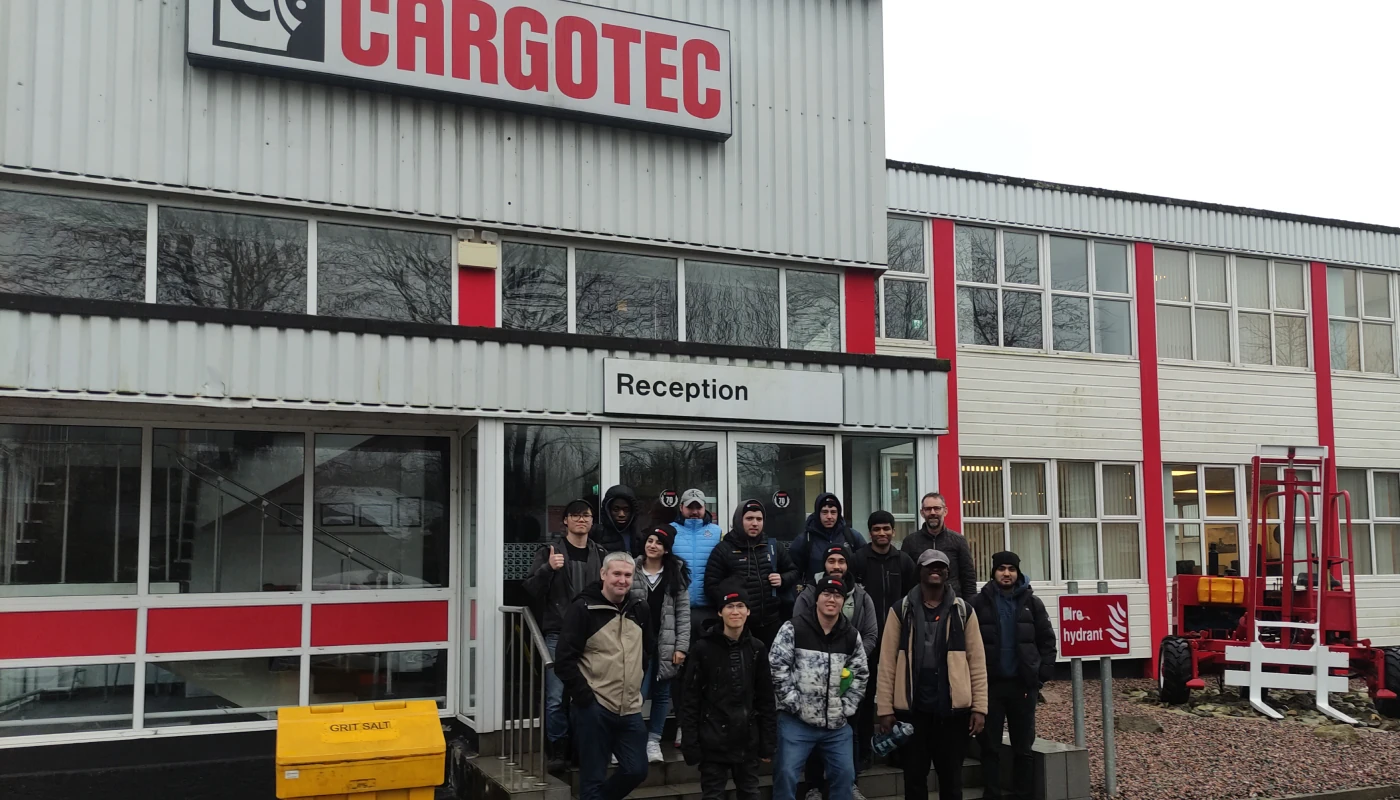 Computing students visit Cargotec