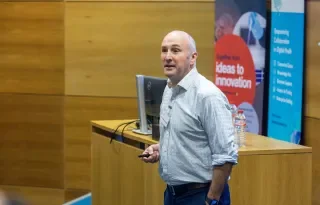 Breanndan Casey Education Outreach Manager Cluster Manager of the Connected Health Wellbeing Cluster at DkIT opening