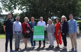 Some of the Healthy Campus team at the launch