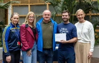 Enda Fields winner of the Most Engaged Participant in DkIT's Fittest 2024