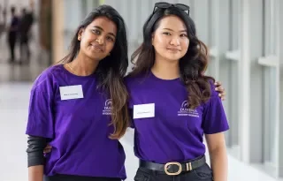 Student ambassadors at first year induction