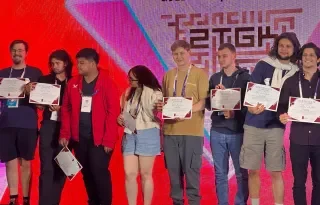 Students from BSc in Computing in Games at Lodz Polytechnic University in Poland.