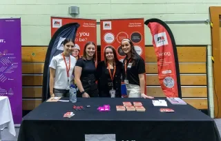 Representatives from PM Group at the DkIT Careers Fair