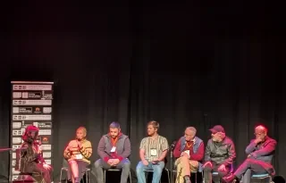 A film discussion at the Clew Bay Film Festival