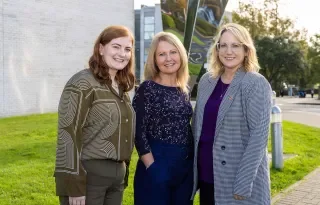Joanne White, Dr Suzanne Linnane and Dr Caroline Gilleran Stephens, finalists in TU Dublin’s TrailblazHER™ Excellence Awards