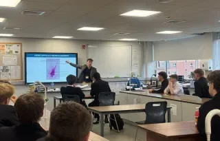 Mitchell Mercer presenting at the RBAI