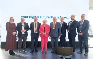 Mini Digi Hub Project Partners at the official launch in Monaghan