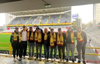 Visit of stadium of RFC Lens Stade Bollaert