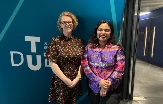 Mugdha Srivastava and Róisín Loughran at the IWD Event