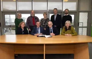 The signing of the Articulation Agreement between DkIT and O'Fiaich