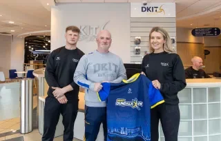 Some of the DkIT Sport Team with Brian Og Corr