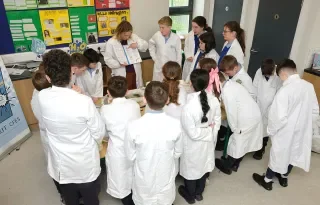 St Brigid's NS exploring how scientists measure water quality