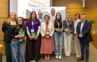 The DkIT team who came second in the National Supply Chain Simulation Challenge