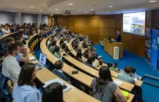 Dr Diarmuid O'Callaghan, President of DkIT addressing attendees at the Environ Conference