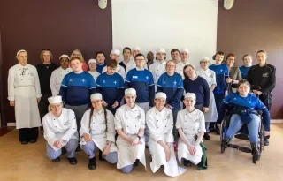 Staff and students from St Brigid's and DkIT
