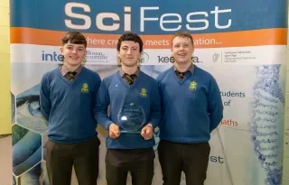 De La Salle College students who were named overall winners at this year’s competition in DkIT
