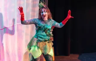 Brooke Rafferty Shaw performing in Little Shop of Horrors at DkIT
