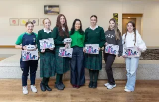 TY students who took part in the Girls in Immersive Tech workshops