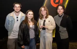 The crew behind The Beekeepers, winners of The Martha O’Neill Best Creative Documentary Award