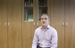 Doctor Ronan Bree talking about academic integrity while studying at DkIT