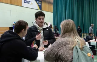 Students taking some time out for board games during Mental Health Week