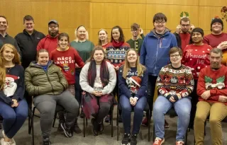 4th Year BA (Hons) Music students pictured with their friends from RehabCare