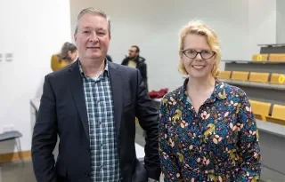 Prof. Fergal McCaffery and Dr Róisín Loughran from the Regulated Software Research Centre 