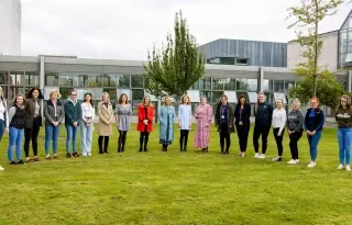 L to R: Sarah Lyster, Lousie Molloy, Michelle Byrne,  Keava Byrne, Carol Ann Scott, Mirella Patrauceanu,  Dr. Jade Pollck,  Dr. Simone McCabe, Dr. Siobhán Jordan (Programme Director), Dr. Suzanne Linnane, Dr. Norma O’Hea,  Dr. Bridget Kelly,  Dr. Caroline Gilleran, Ms. Caren McAteer, Shannah Tiffoney, Katelyn O’Dwyer, Katie Dobbin, Sarah Jordan, Lorraine Flood.