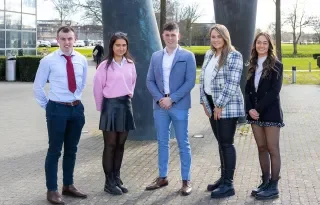 Ciaran Gunn, Ciara Smith, Oisin Cassidy, Claire Bolger and Sarah Armstrong