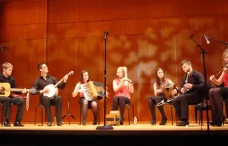 Live performance of the DkIT Ceol Oirghialla Traditional Music Ensemble