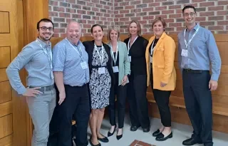 DkIT Tourism Research Group, Leandro Pessina, Kevin Burns, Lorraine Dunne, Maria Roddy, Teresa O’Rourke, Daithí Kearney with Keynote Speaker Prof. Melanie Smith (Budapest Metropolitan University)