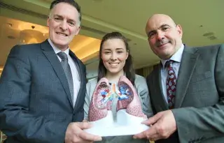 From (left to right), Prof. Lorraine Martin (QUB), Dr Keith Thornbury (DkIT), Mairead McGuinness, MEP, Vice President of the European Parliament and Prof. John Lockhart (UWS). 