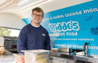 Adam Murray with Biddo's Street Food