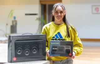 Jessica Thompson, Film & Television student with Blackmagic Design post-production hardware and software 