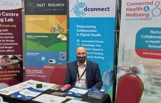 Breanndán Casey, Connected Health Cluster Manager representing DKIT and Cluster members at the Future Health Summit, RDS, November 11th