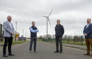 Aidan Browne, Head of Innovation & Business Development DkIT, Dr Fergal O’Rourke, DkIT lecturer and Director of CREDIT Research Centre, Ray Byrne Research CREDIT Research Centre, Dr Paul MacArtain Senior Researcher CREDIT Research Centre, 