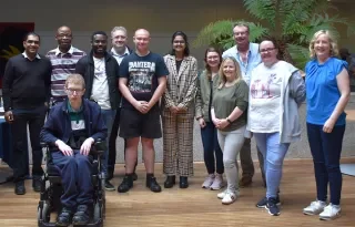 Matthew Savan, Kako Olajuwon, Thompson Yeboah, Gordon Reed, Connor Lynch McSherry, Gracie Chaudhary, Karen Aungier, Brianan Johnson, Peter Gosling, Margaret Buckley, Joan McCann. Front Row Eoghan Fletcher