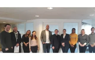 (L-R) Thomas Glass, Paul Moorehead, Diana Farrelly, Iryna Azaranka, Andreas Persson, Dmitrijs Zverevs, Indra Kalnina, Dr. Colletta Dalikeni, Caroline Coleman and Anas Haouat.