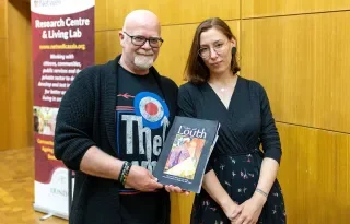Declan Kerr with illustrator Reet-R Kestlane 