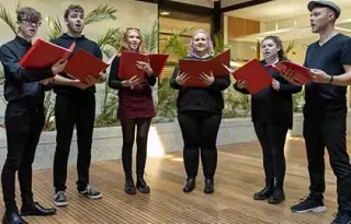 DkIT Choir Preparing for their annual Christmas Concert in St Oliver Plunkett Church, Blackrock