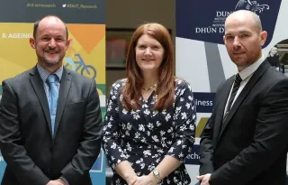 Pictured [from left] are Tim McCormac, Head of Research & Graduate Studies, DkIT, Deirdre Craven, Senior Regional Development Executive, North East, Enterprise Ireland and Aidan Browne, Head of Innovation & Business Development, DkIT at the launch of 2 new research and innovation initiatives at DkIT.