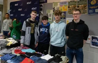 Business students at the DkIT Thrift Shop
