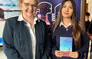 Dr Niamh Shaw and student Ariyah Dunne