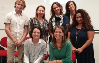 Some members of the incoming committee of RN10, seated front (l-r) New Coordinator, Dr. Bernadette Brereton, DkIT and New Vice Co-Ordinator, Adrianna Aubert, University of Barcelona.