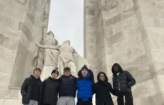DkIT students at the Vimy Memorial