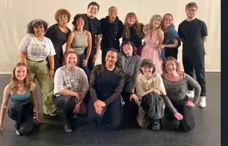 Buna McCreery-Njie and Musical Theatre students