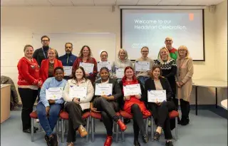 Headstart Programme participants with staff from DkIT and Louth Local Development